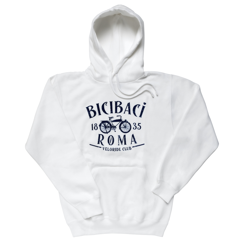 Felpa White con Cappuccio