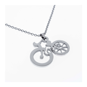 Necklace Bike Love Silver