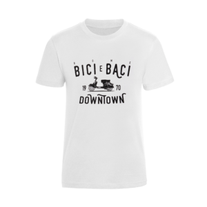 T-Shirt Bici e Baci 1970 Downtown Bianca